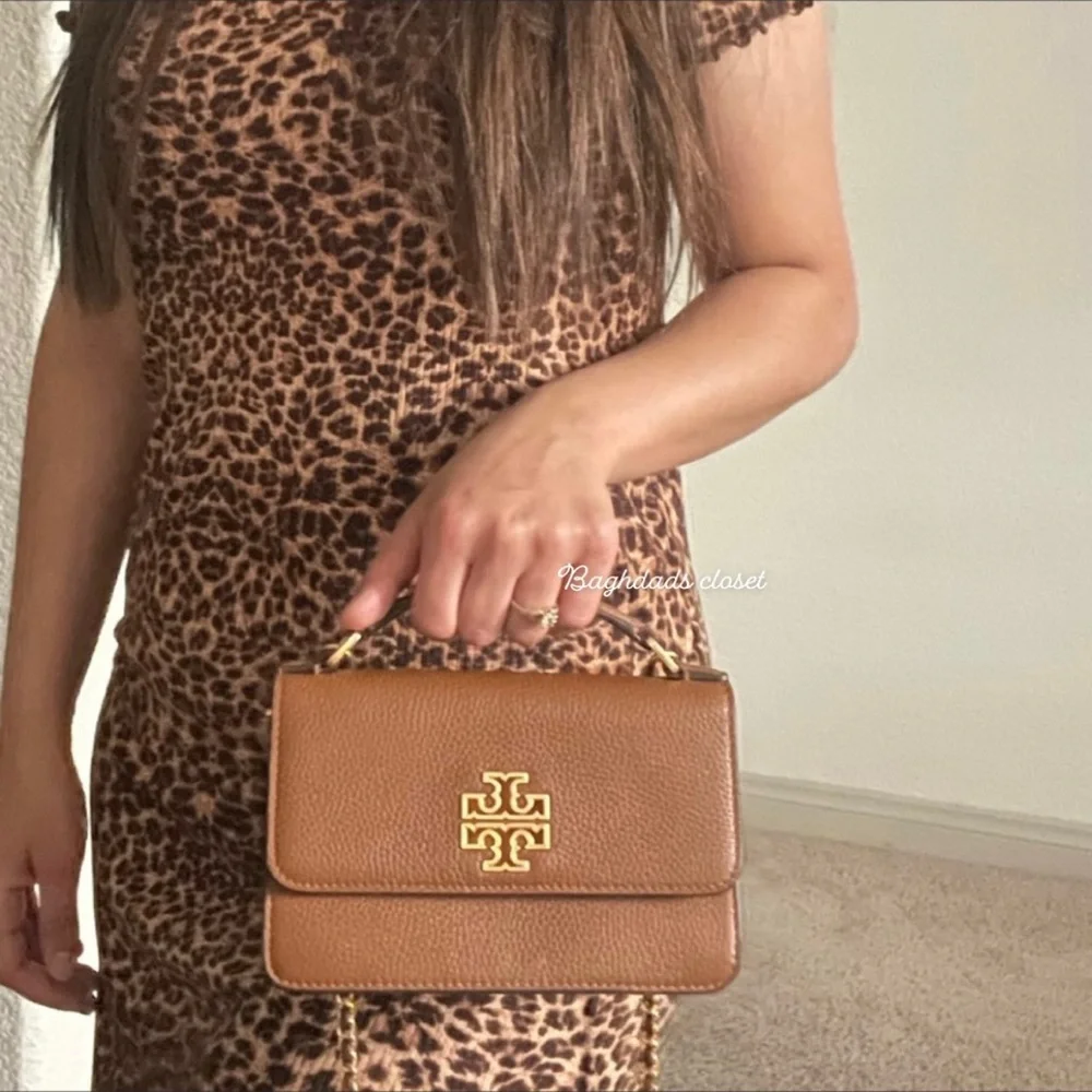 New , tory burch britten chain top handle Crossbody bag - Picture 11 of 12
